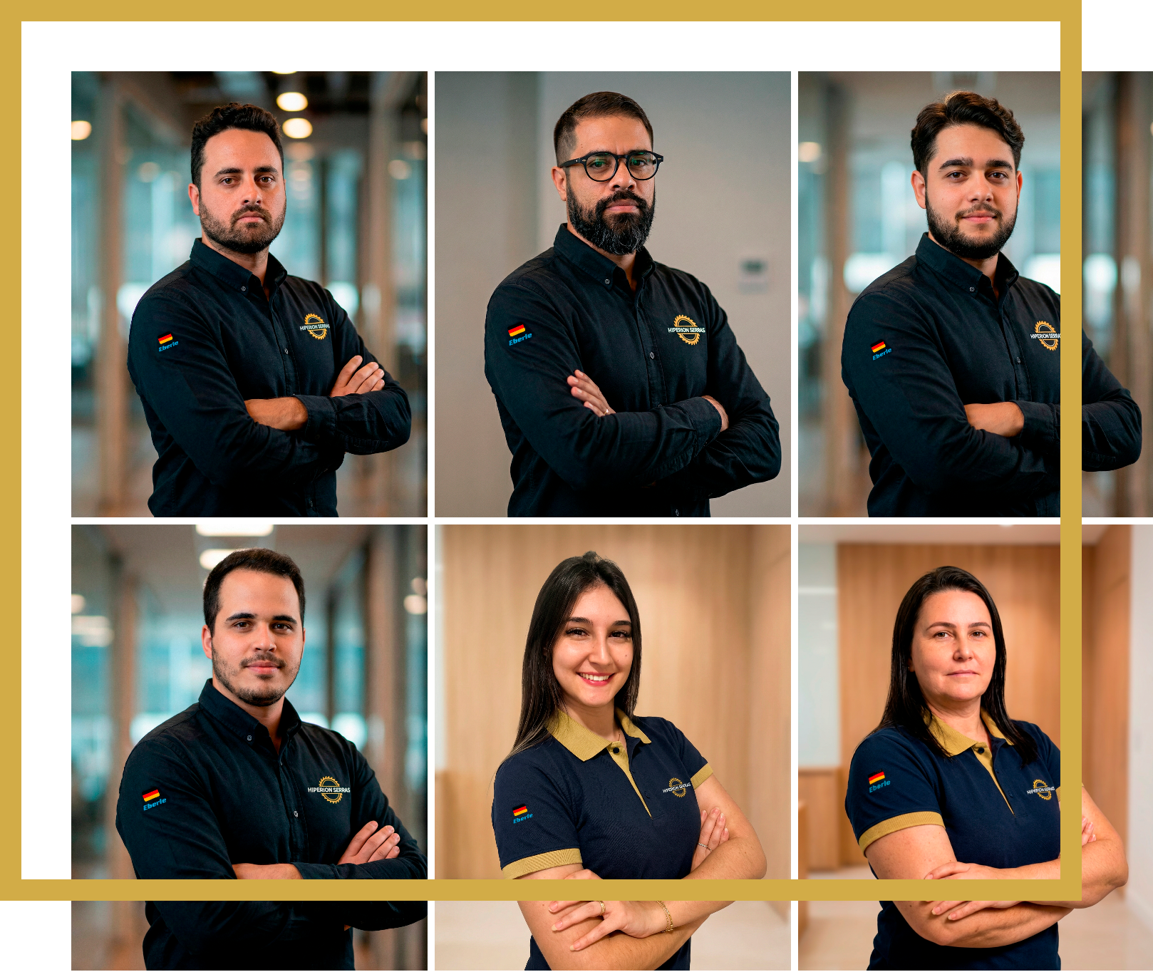 Equipe da Hiperion Serras reunindo especialistas com experiência em soluções de corte industrial